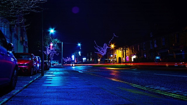 Bedlington Christmas Lights on Front Street